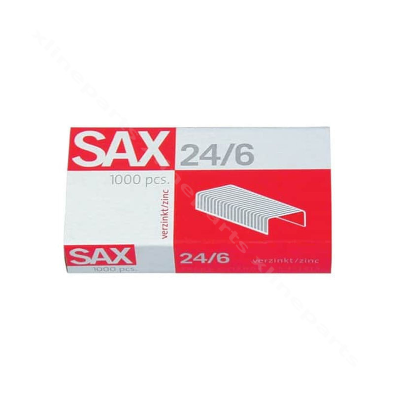 Sax Staples 24/6 Pack of 1000 Zinc