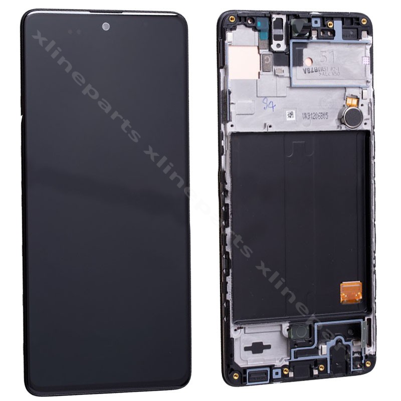 ЖК-дисплей в полной рамке Samsung A51 A515 черный (оригинал)
