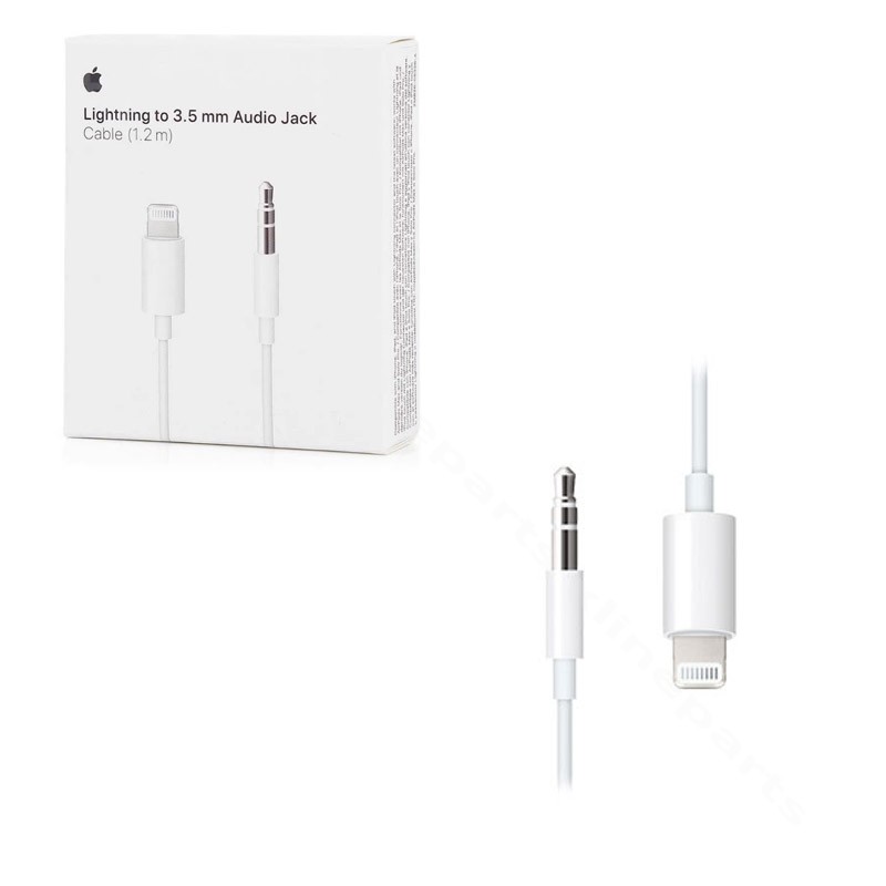 Adapter Lightning Male to 3.5mm Male Apple 1.2m white