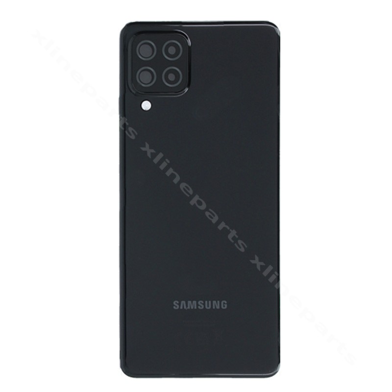Задняя крышка аккумуляторного отсека для объектива камеры Samsung A22 A225 4G черный OEM