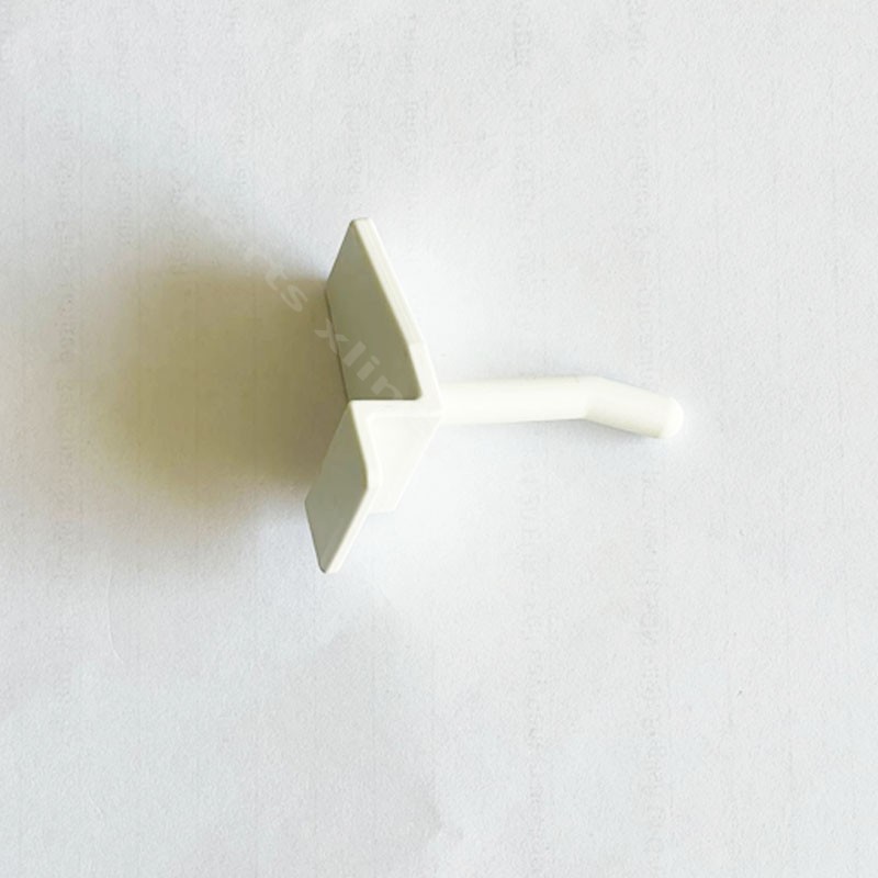 Punched Plastic Hook Shelf 3.5cm white
