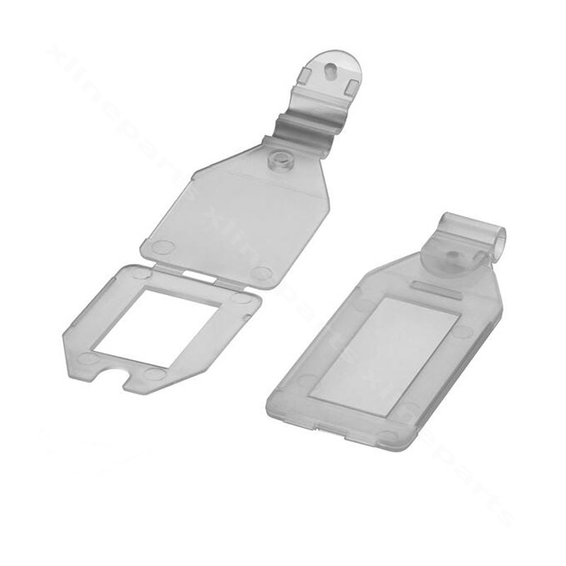Plastic Price Tag Holder 4x2.5cm white