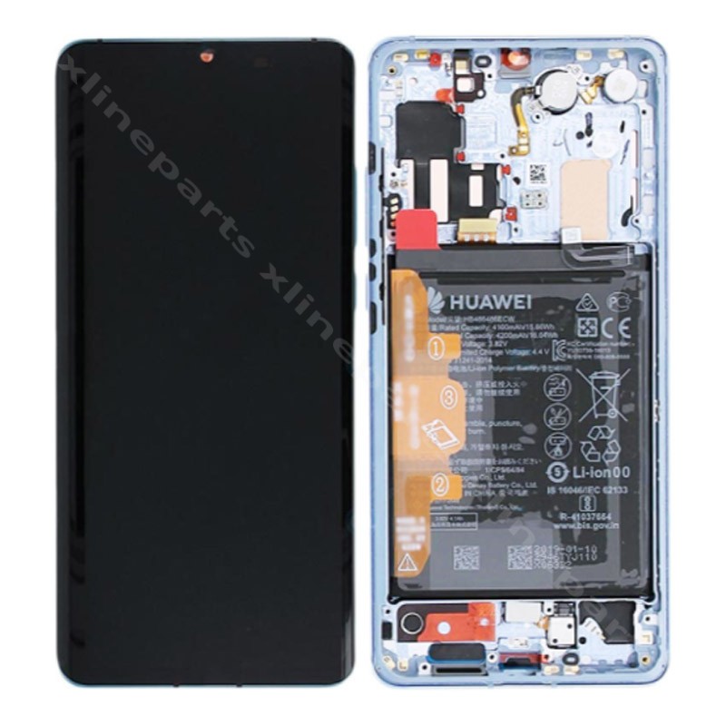 LCD Complete Frame Huawei P50 Pro white (Original)
