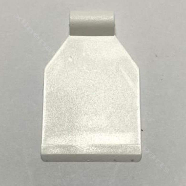 Пластиковый крючок для ценника 2,5х3,0см белый