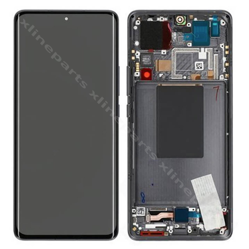 Πλήρες πλαίσιο LCD Xiaomi 12 Pro/ 12S Pro μαύρο (Πρωτότυπο)