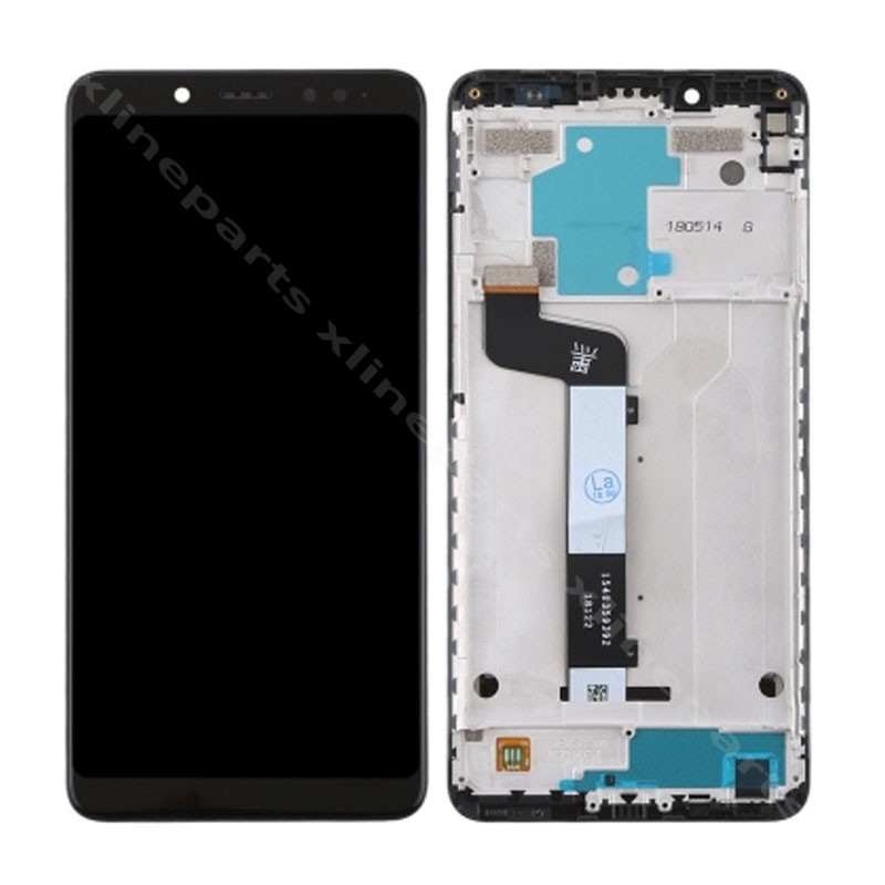 LCD Complete Frame Xiaomi Redmi Note 5 Pro black OCG