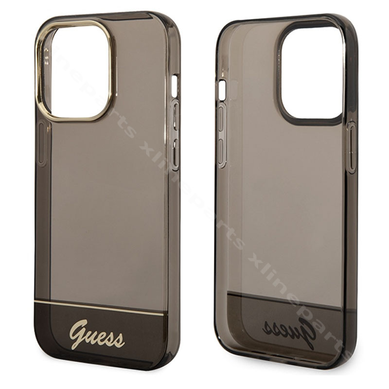 Back Case Silicone Guess Apple iPhone 14 Pro Max clear black
