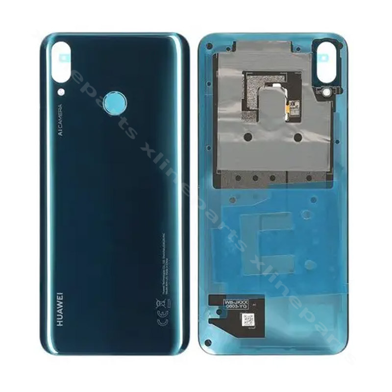 Задняя крышка аккумуляторного отсека Huawei Y9 (2019) синяя