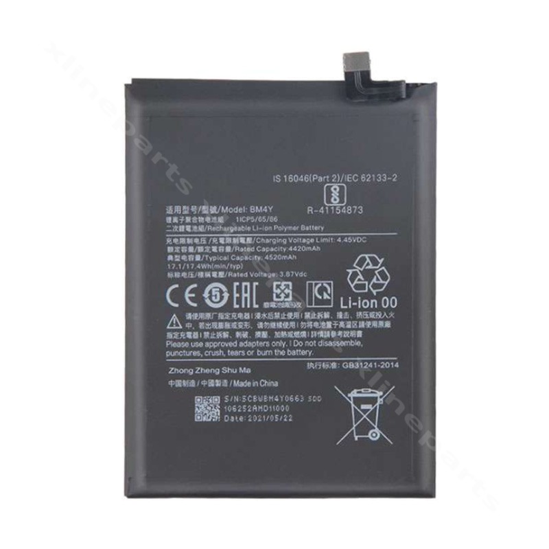Аккумулятор Xiaomi Poco F3/Mi 11i/Mi 11X/K40/K40 Pro 4520 мАч OEM