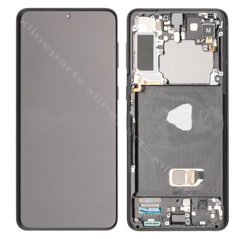 ЖК-дисплей в полной рамке Samsung S21 Plus G996 черный (оригинал)