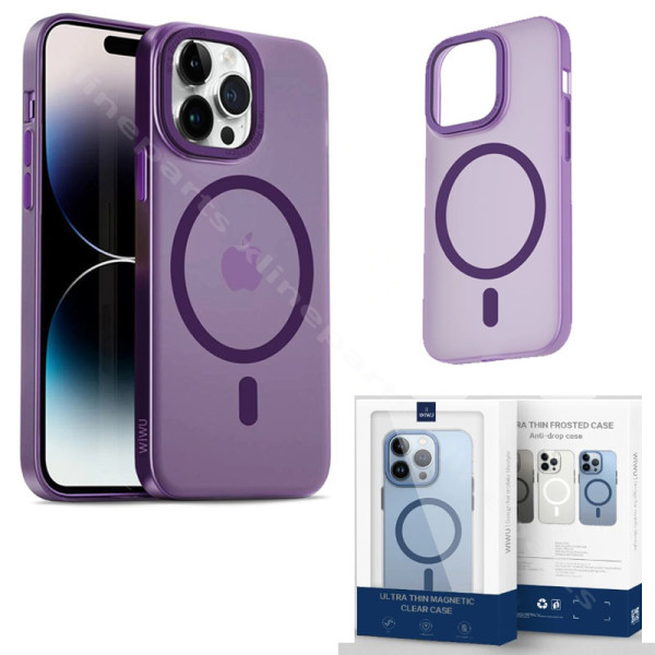 Задний чехол Wiwu Ultra Thin Frosted Apple iPhone 14 Pro фиолетовый