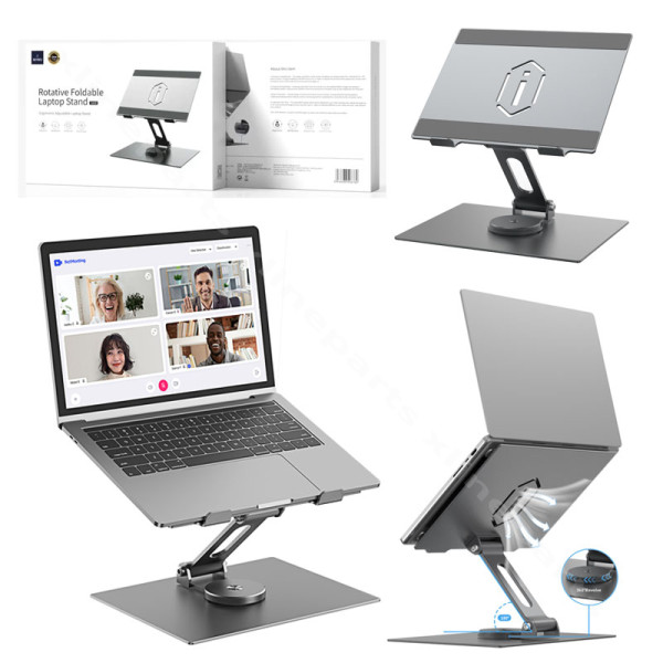 Laptop Stand Wiwu S800 Rotative 360 Foldable gray