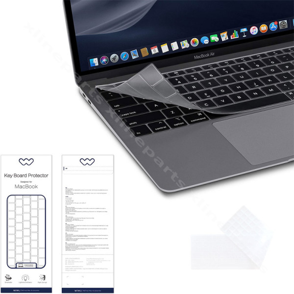 Защитная пленка для клавиатуры Wiwu Apple Macbook Air 13,3 дюйма (2020 г.) A2179 прозрачная