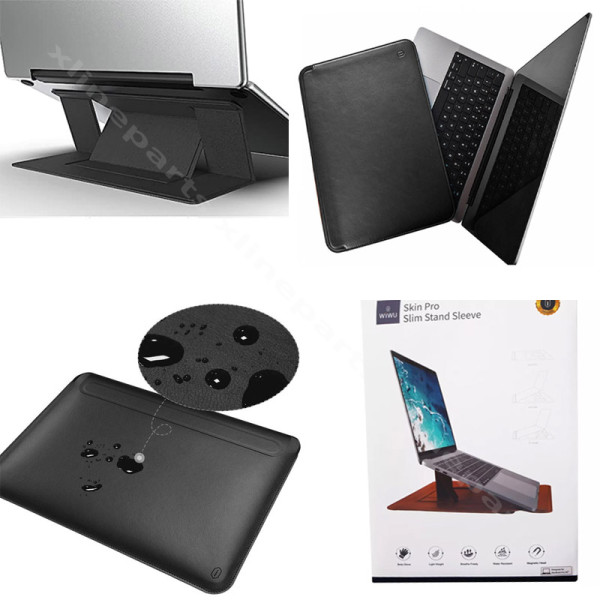 Laptop Sleeve Stand Wiwu Skin Pro Portable 14.2" black