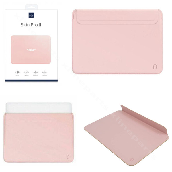 Μανίκι φορητού υπολογιστή Wiwu Skin Pro II 15,4" ροζ