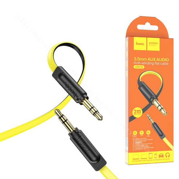 Audio Cable Hoco UPA16 3.5mm Jack 1m yellow