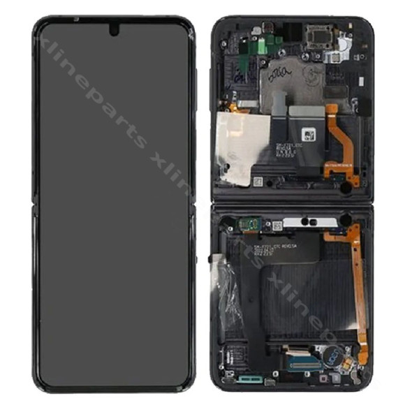 Πλήρες πλαίσιο LCD Samsung Z Flip4 F721 Εσωτερικό μαύρο (Πρωτότυπο)