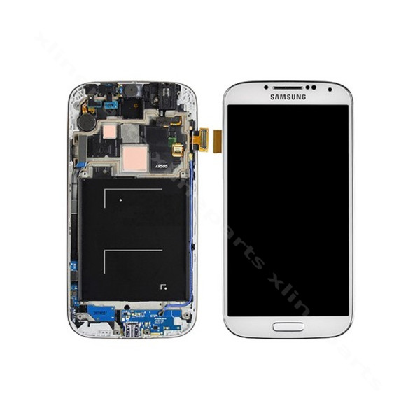 ЖК-дисплей в полной рамке Samsung S4 I9505 белый OCG