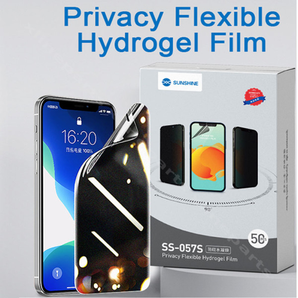 Screen Protector Frosted Privacy Film Hydrogel Sunshine SS-057S 180x120mm