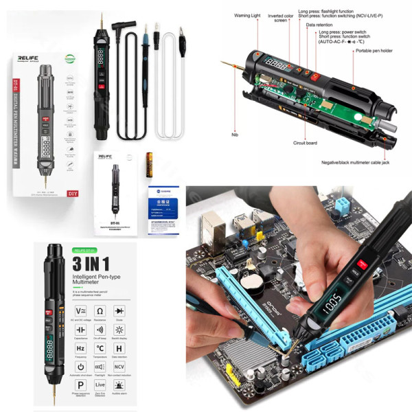 Digital Multimeter Mini Smart Pen Type Relife DT-01