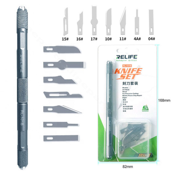 Precision Knife with Replacement Blades Relife RL-101B