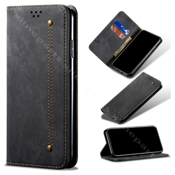 Πορτοφόλι Flip Case Huawei Nova 7 μαύρη