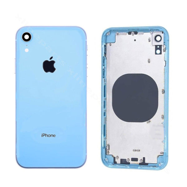 Back Battery and Middle Cover Apple iPhone XR blue