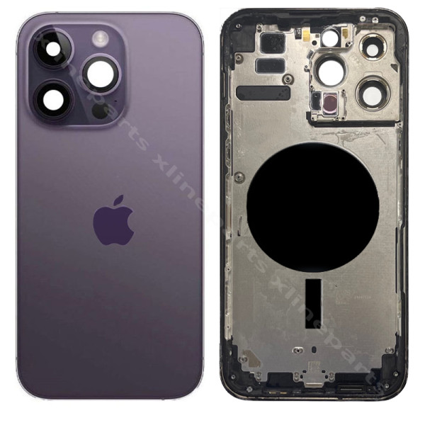 Back Battery and Middle Cover Apple iPhone 14 Pro purple OEM