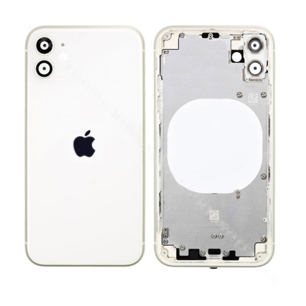 Πίσω μπαταρία και μεσαίο κάλυμμα Apple iPhone 11 λευκό