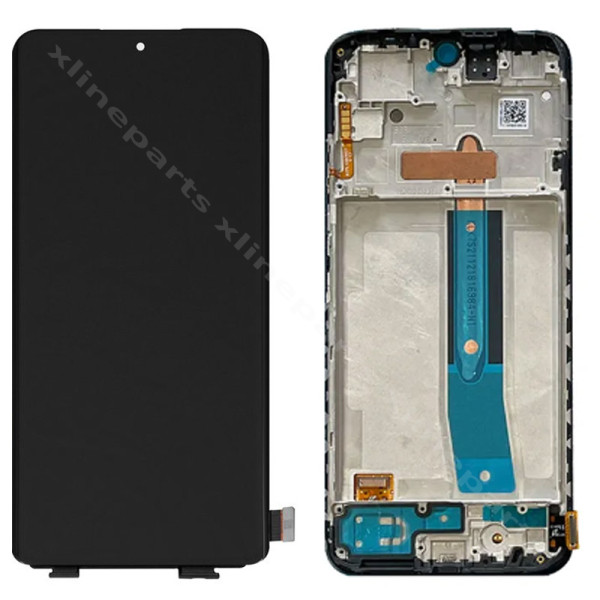 LCD Complete Frame Xiaomi Redmi Note 12S black OLED