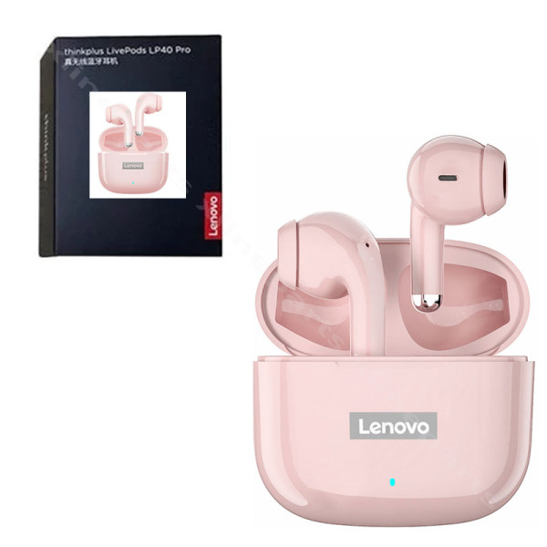 Наушники Lenovo Thinkplus LP40 Pro розовые