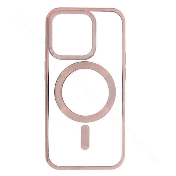 Πίσω θήκη Magsafe Apple iPhone 15 Pro καθαρό ροζ