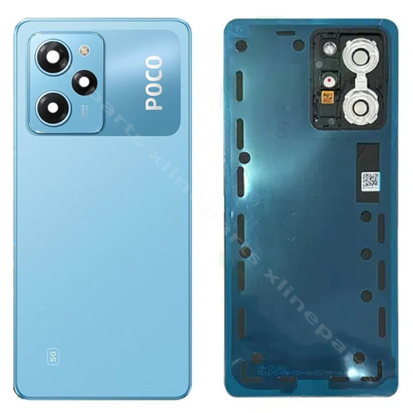 Задняя крышка аккумуляторного отсека для объектива камеры Xiaomi Poco X5 Pro синий