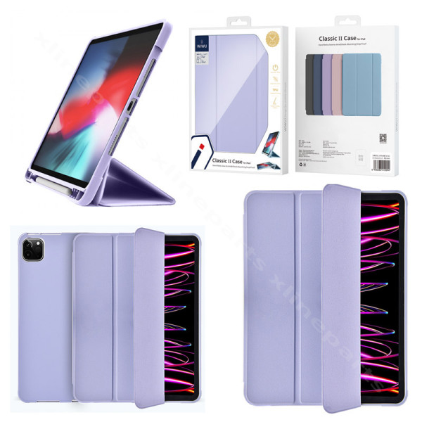 Tablet Case Wiwu Classic II Apple iPad Pro 11" (2020)/(2021)/(2022) Pencil Holder purple