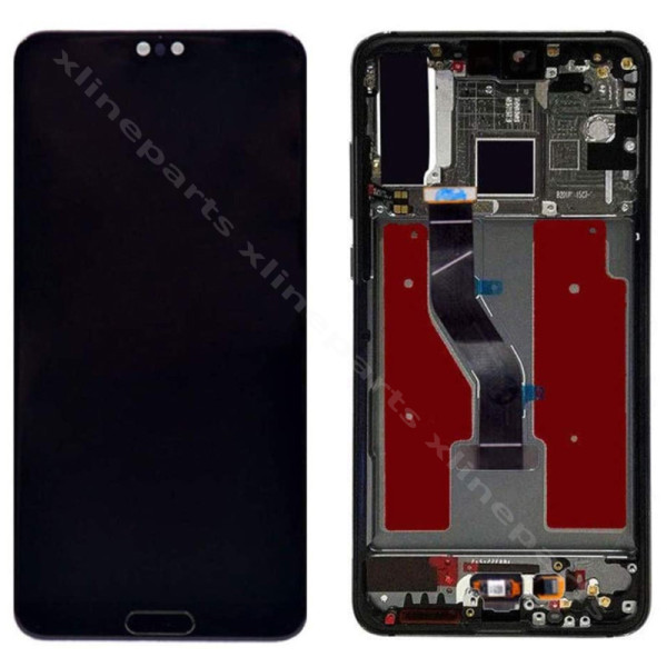 LCD Complete Frame Huawei P20 Pro black Refurb*