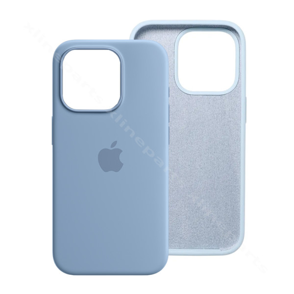 Apple iPhone 15 Pro Max Silicone Case with MagSafe Winter Blue