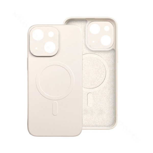 Задний чехол Силиконовая резинка Magsafe Apple iPhone 15 белый