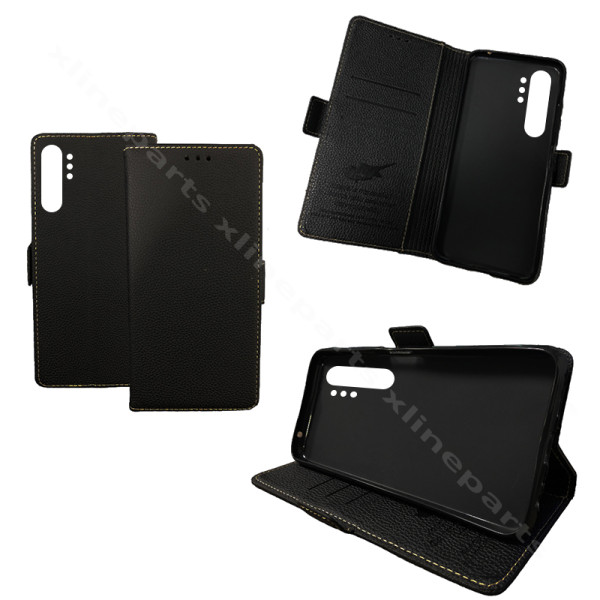 Flip Case Venture Samsung Note 10 Plus 4G N975 μαύρο