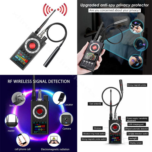 Κάμερα Anti-Spy/GSM/GPS Scan Finder K19 μαύρο