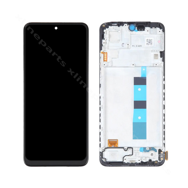 LCD Complete Frame Xiaomi Redmi Note 12 4G black (Original)