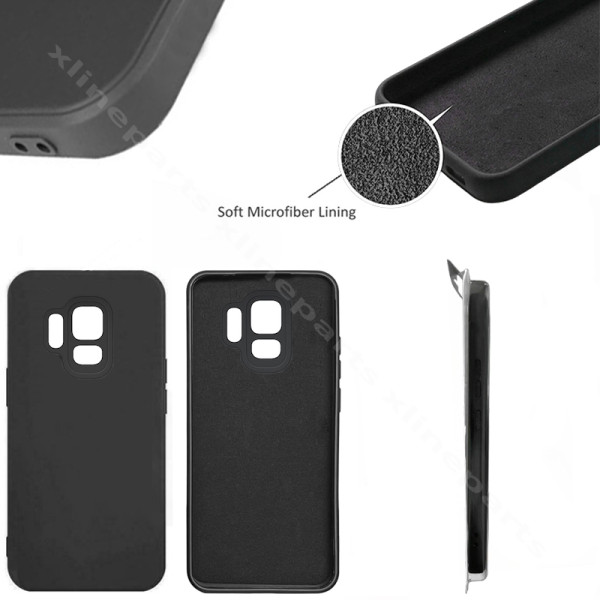 Задний чехол силиконовый в комплекте для Samsung S9 G960 черный