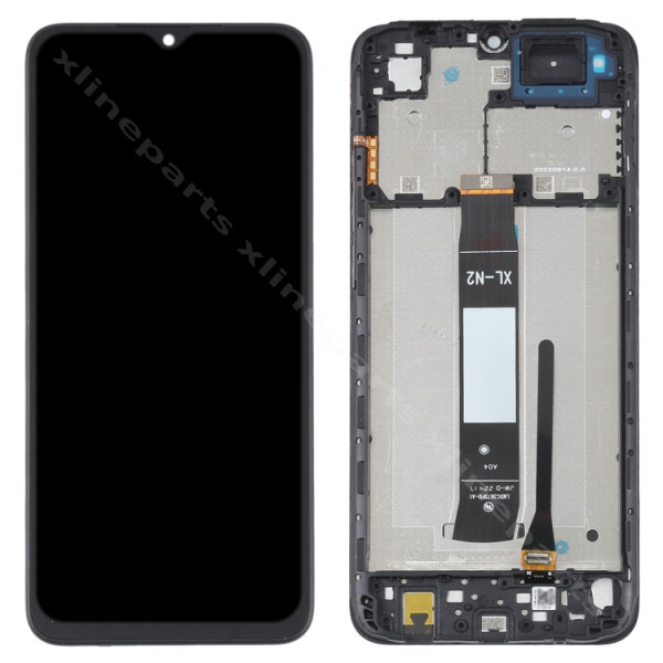 Πλήρες πλαίσιο LCD Xiaomi Redmi A1/ A1 Plus/ A2/ A2 Plus μαύρο (Πρωτότυπο)