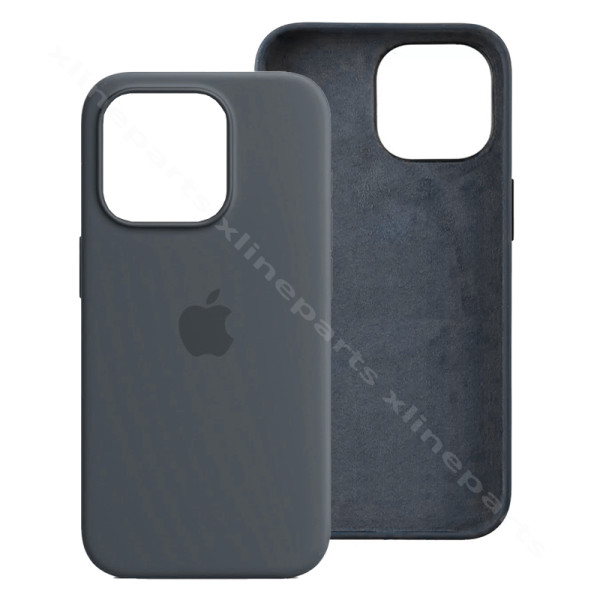 Задний чехол Силиконовый Magsafe Apple iPhone 15 Pro Max синий (Оригинал)