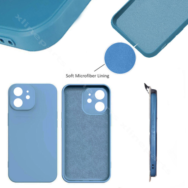 Back Case Silicone Complete Apple iPhone 12 blue