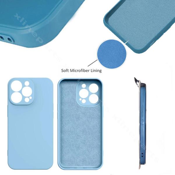 Back Case Silicone Complete Apple iPhone 14 Pro Max blue