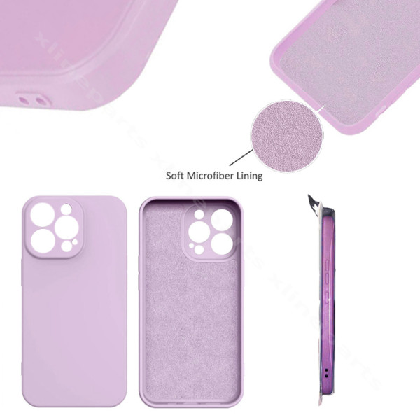 Back Case Silicone Complete Apple iPhone 14 Pro purple