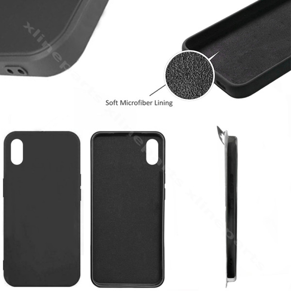 Back Case Silicone Complete Apple iPhone XR black