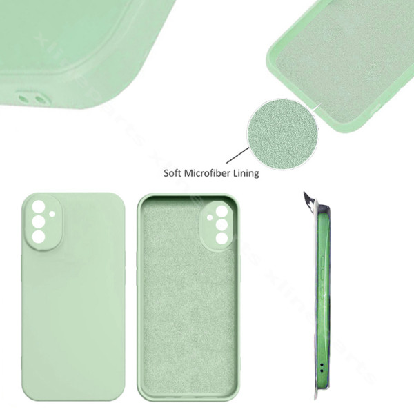 Задний чехол силиконовый в комплекте Samsung A14 4G/A14 5G зеленый