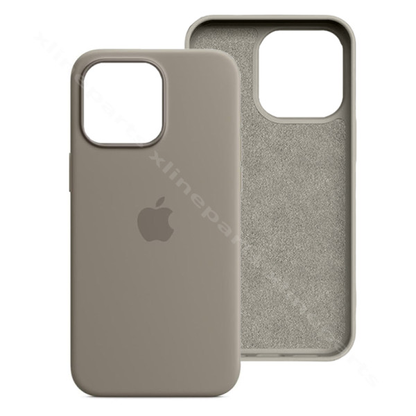 Задний чехол силиконовый Magsafe Apple iPhone 15 Pro Max пластилин (оригинал)