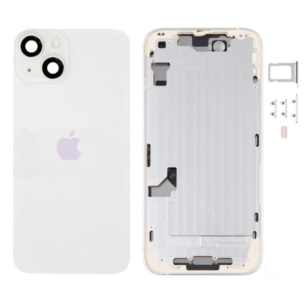 Задняя аккумуляторная батарея и средняя крышка Apple iPhone 14 starlight